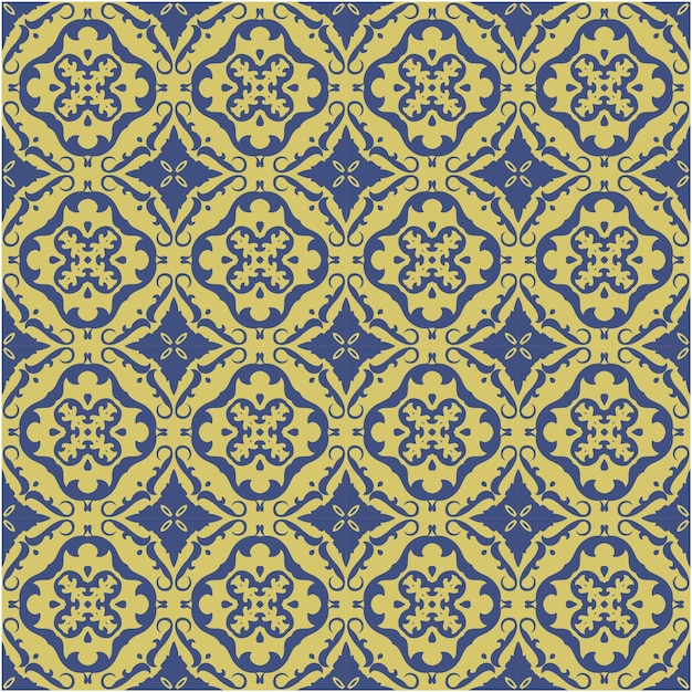 Decorative seamless pattern   with abstract and batik style