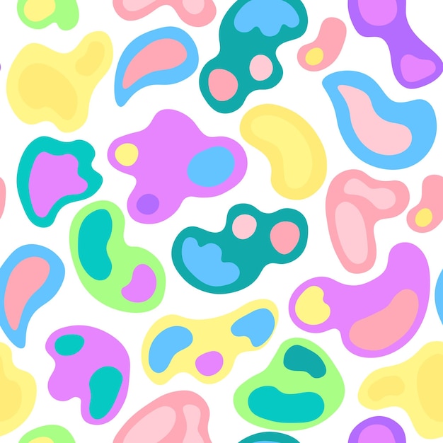 Decorative seamless pattern with colorful abstract shape