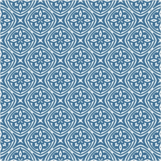 Decorative seamless pattern with minimalist abstract retro design style