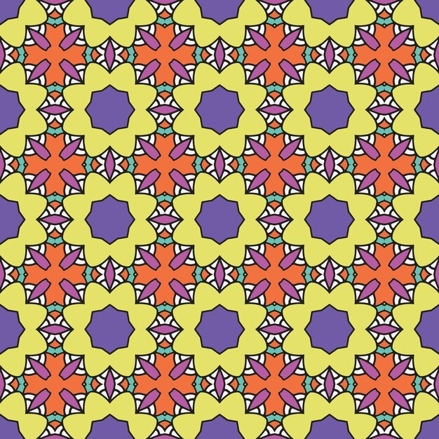 decorative seamless pattern with ornament shape simple seamless abstract background