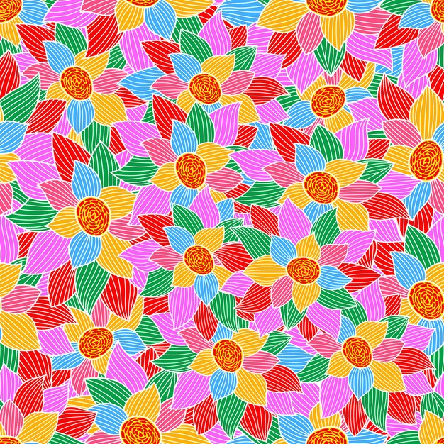 Vector decorative seamless pattern