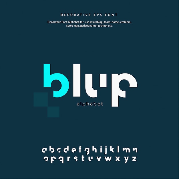 Decorative sport creative alphabet font