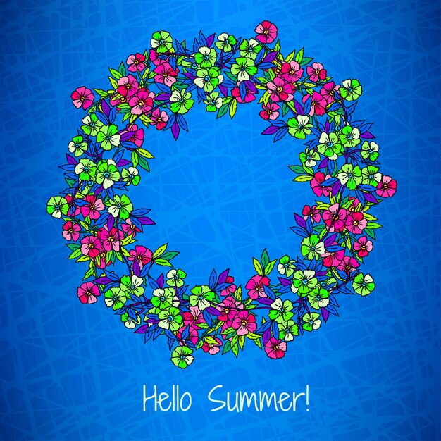 Decorative summer card