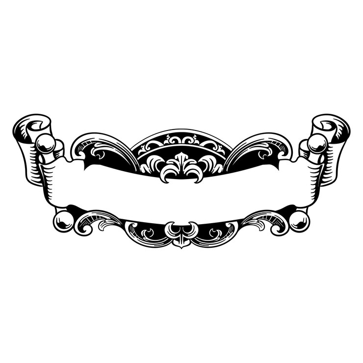 Vector decorative tag stock illustration