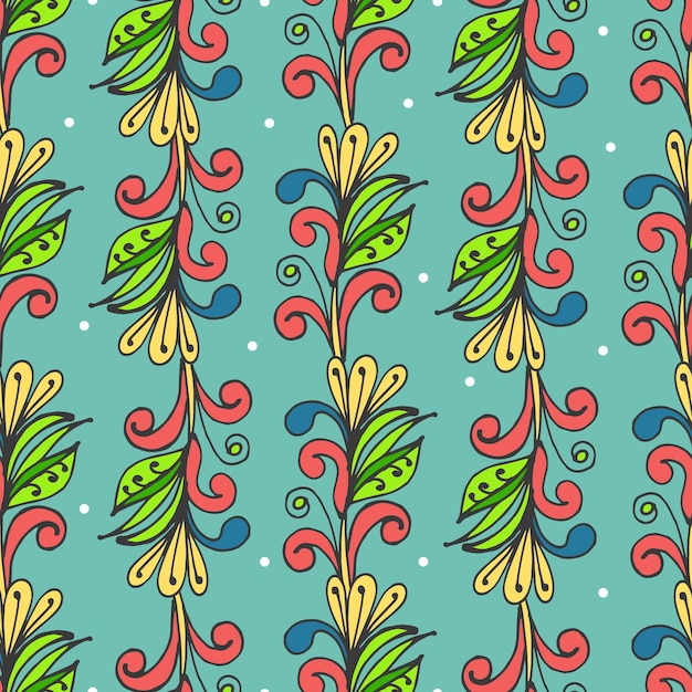 Decorative traditional style seamless pattern design