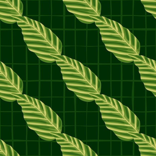 Decorative tropical palm leaves seamless pattern jungle leaf wallpaper exotic botanical texture