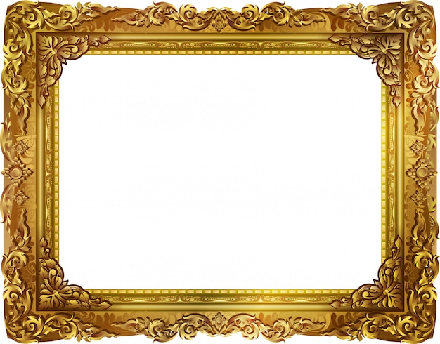 Vector decorative vintage frame and border