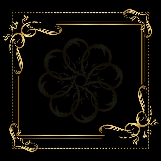 Vector decorative vintage frame