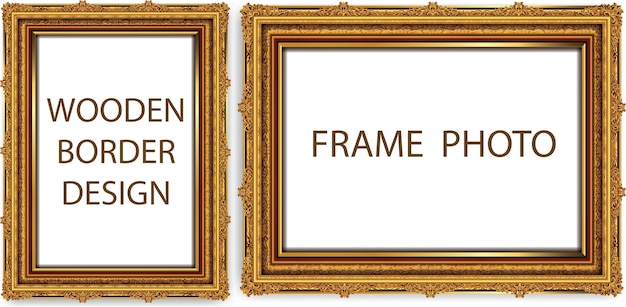 Decorative vintage frames and borders set