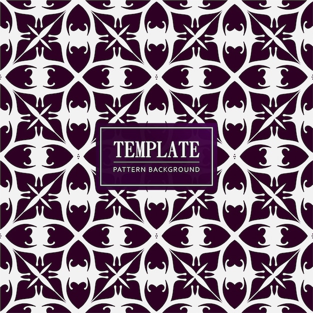 Decorative vintage pattern template