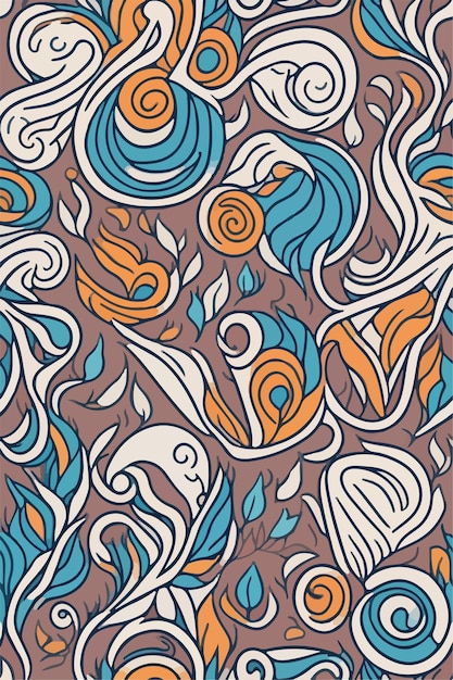 Vector decorative vintage swirl pattern elements