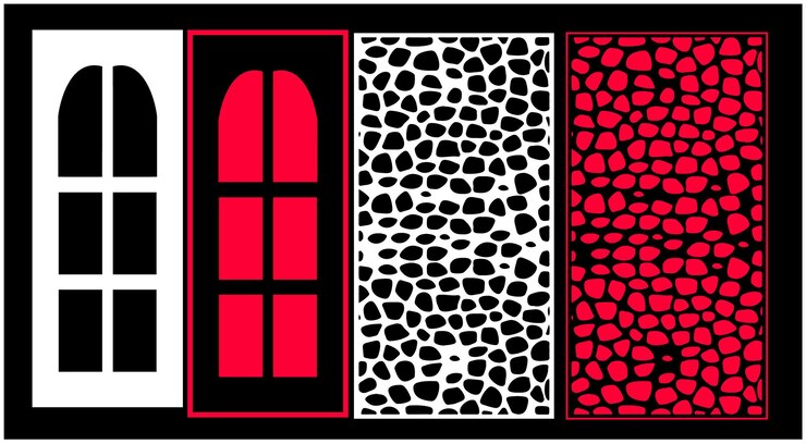 Vector decorative wall panels set jali design for graphic and plywood,partition, foam, acrylic and cnc mach