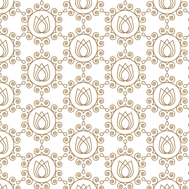 Decorative Wallpaper Vector Graphics Isolated Background