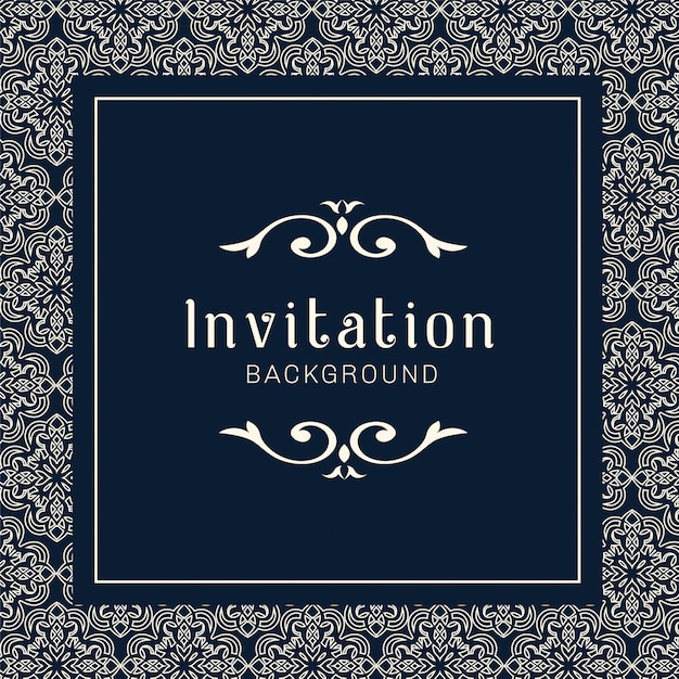 Vector decorative wedding invitation cards