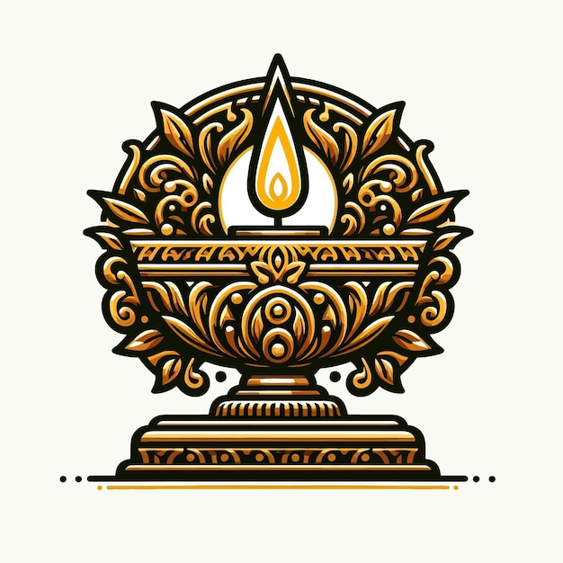 Vector decorativecandle