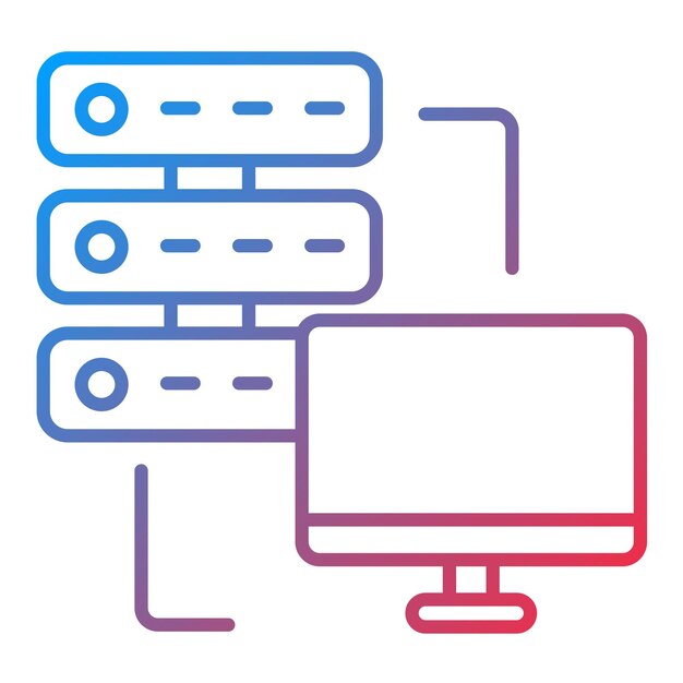 Dedicated Server icoon vector afbeelding Kan worden gebruikt voor Web Hosting