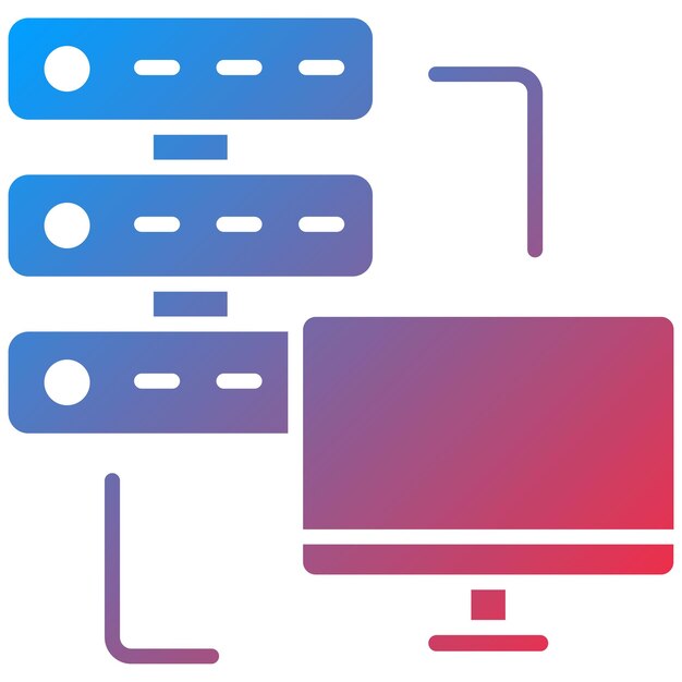 Dedicated Server icoon vector afbeelding Kan worden gebruikt voor Web Hosting