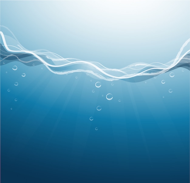 deep blue sea background vector