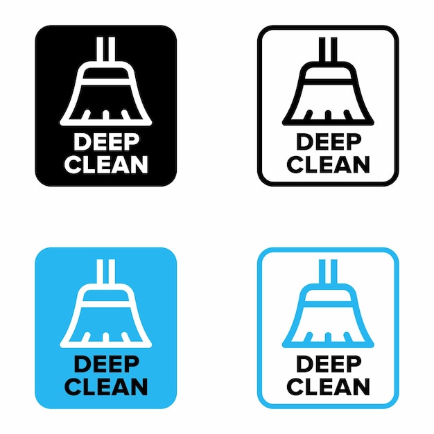 Deep clean service and technology information sign