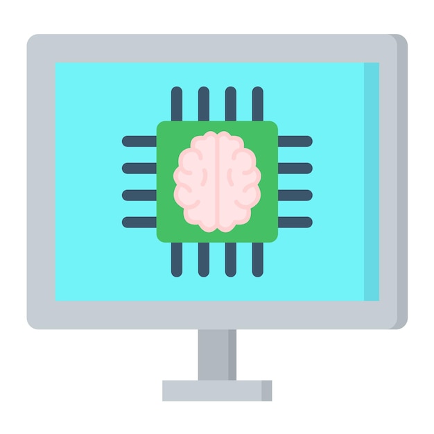 Deep Learning Flat Illustration