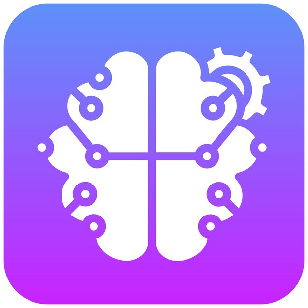 Deep Learning vector icoon illustratie van Robotics icoon set