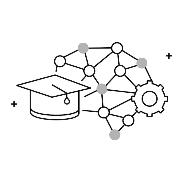 deep neural networks and ai vector icon design neural networks data science ai algorithms smart