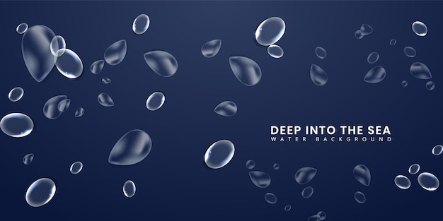 Vector deep sea background