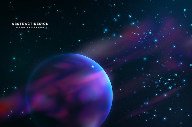 Deep spaceGalaxy abstract background for your graphic designVector illustration