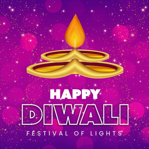 Modello di post sui social media per la celebrazione di deepawali