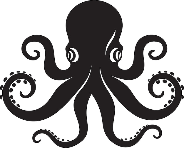 Deepwater Delights Octopus Icon Vector Inkwell Insights Logo Ontwerp van Octopus