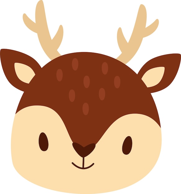 Deer animal face
