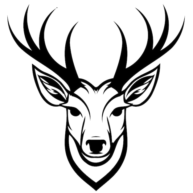 Deer animal head logo