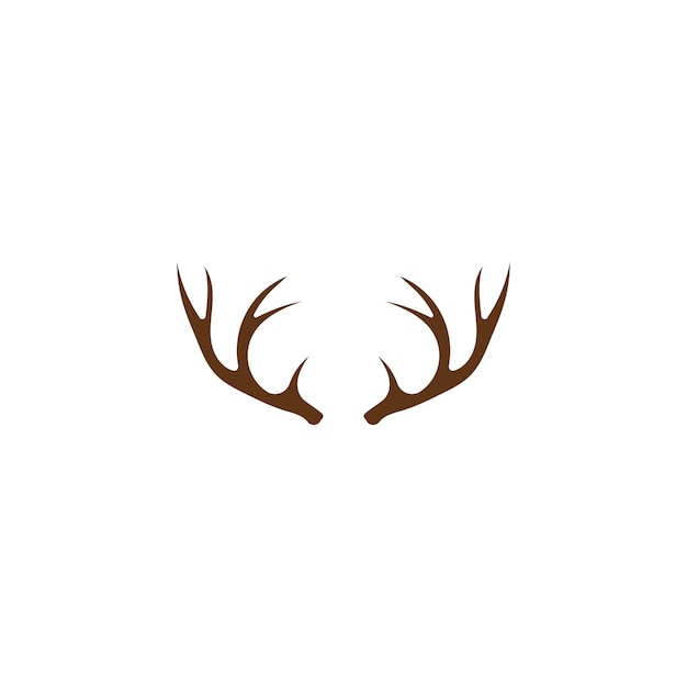 Deer antler ilustration logo vector