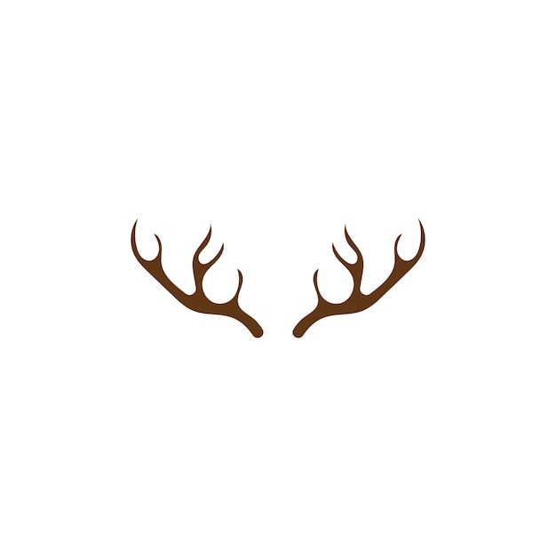 Deer antler ilustration logo vector