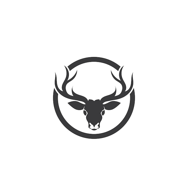 Deer antler ilustration logo vector