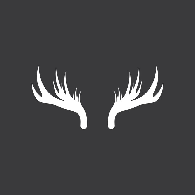 Deer Antlers Logo Template Illustration Design