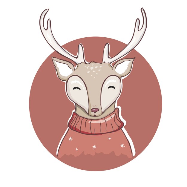 Deer cartoon afbeelding ontwerp.