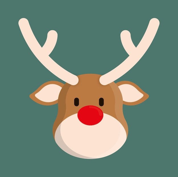 deer cartoon icon. 