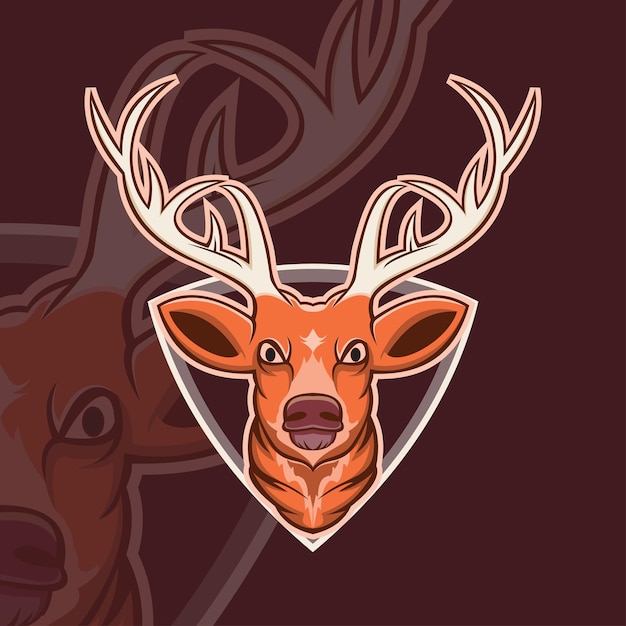 Deer head logo mascot