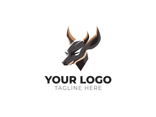 Deer Head Logo Vector voor elegante branding