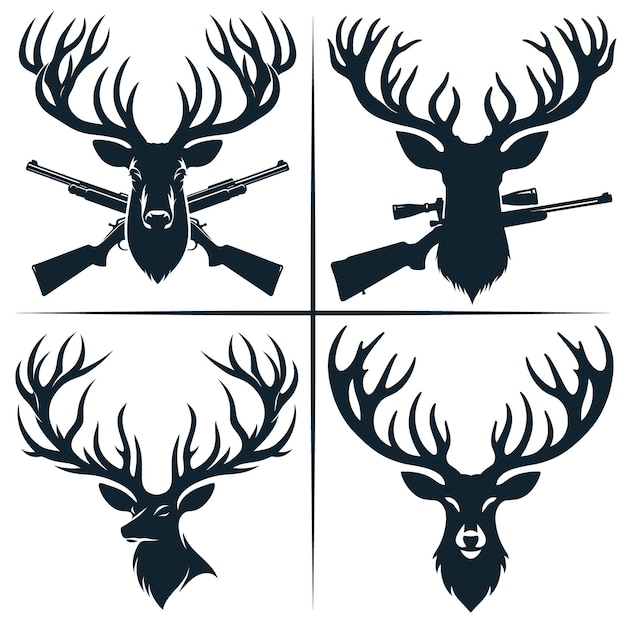 Deer Head SVG Deer Hunting SVG Cut File Cricut file deer Silhouette Hunting Dad SVG Hunt