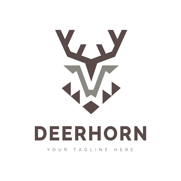 Вектор Логотип deer horn