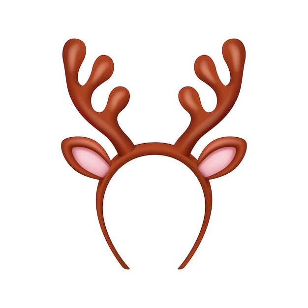 Deer horns antlers santa wear accessory