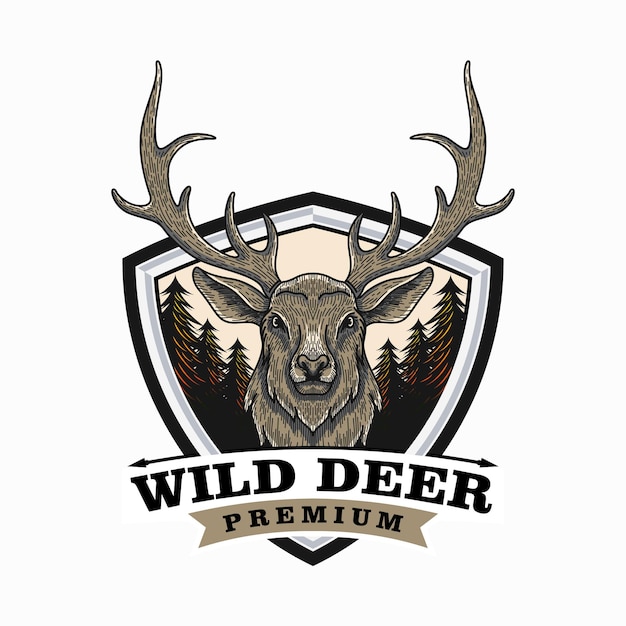 Deer hunting logo