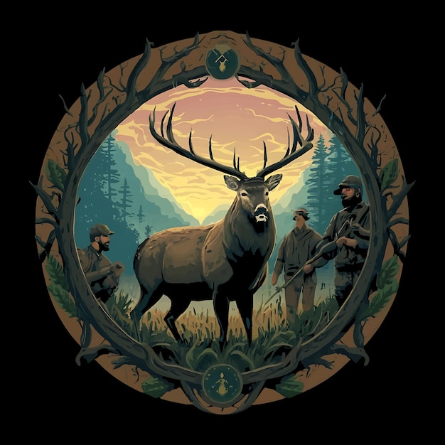 Deer Hunting T-shirt ontwerp