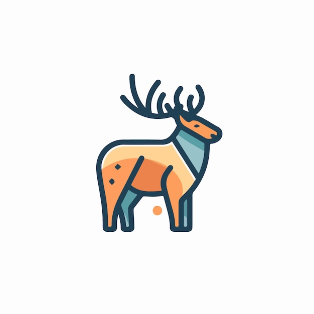 Deer icon illustration vector illustration of a deer