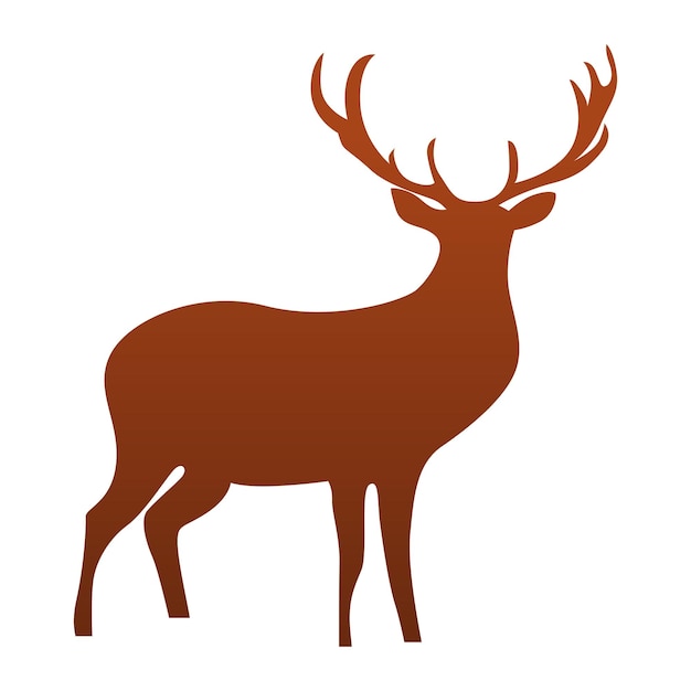 Deer icon Simple illustration of deer vector icon for web design isolated on white background