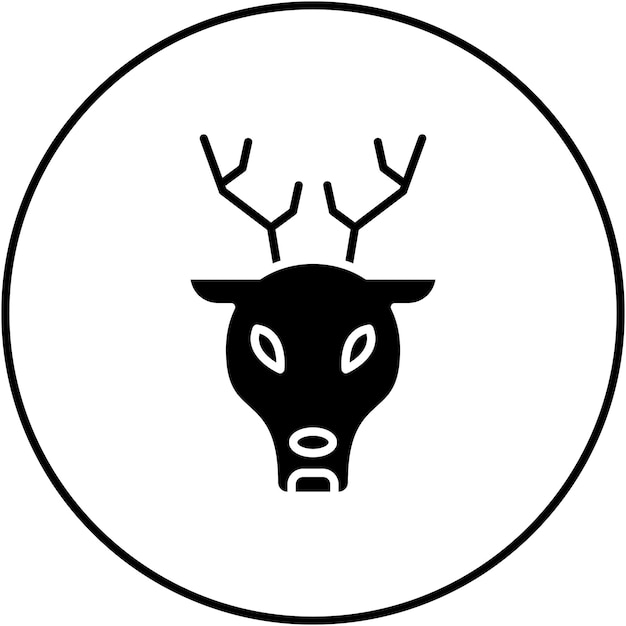 ベクトル deer icon vector image can be used for winter