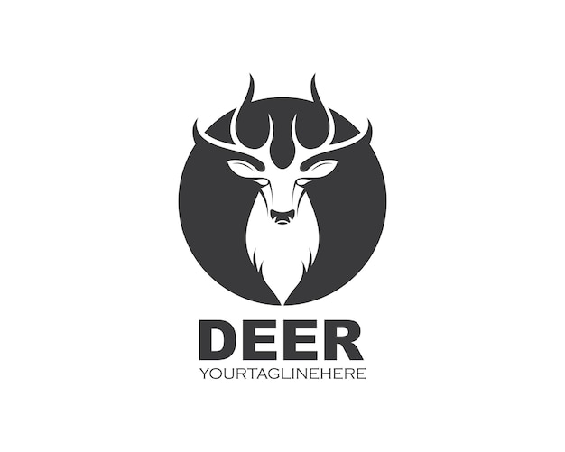 Deer ilustration logo vector