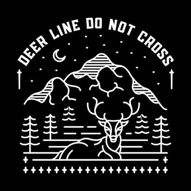 Deer line do not cross